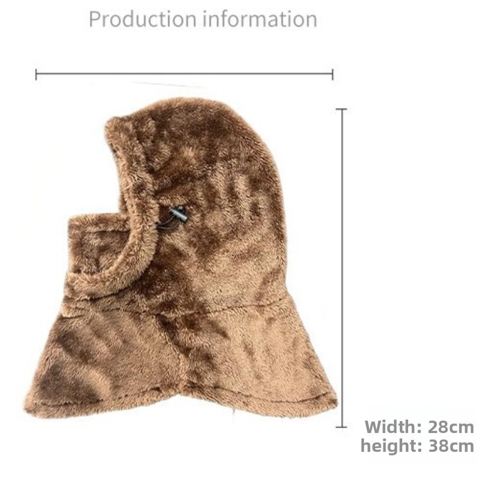 Keep Warm Neck Mask Hat Thickened Plush Cycling Cap Fashion Warm Hat  Winter