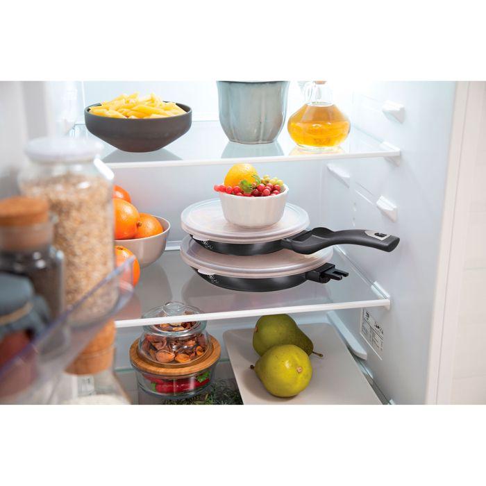 Set 2 Poêles à Frire et Poêle à Griller Induction 20-24-28 cm, Poignées Amovible Berlinger Haus Carbon Pro Gris Foncé 55506