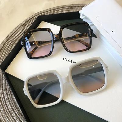 Sunglasses Women Vintage Oversize Square Luxury Big Frame Women Sun Glasses Black Fashion Gradient Female Glasses Oculos