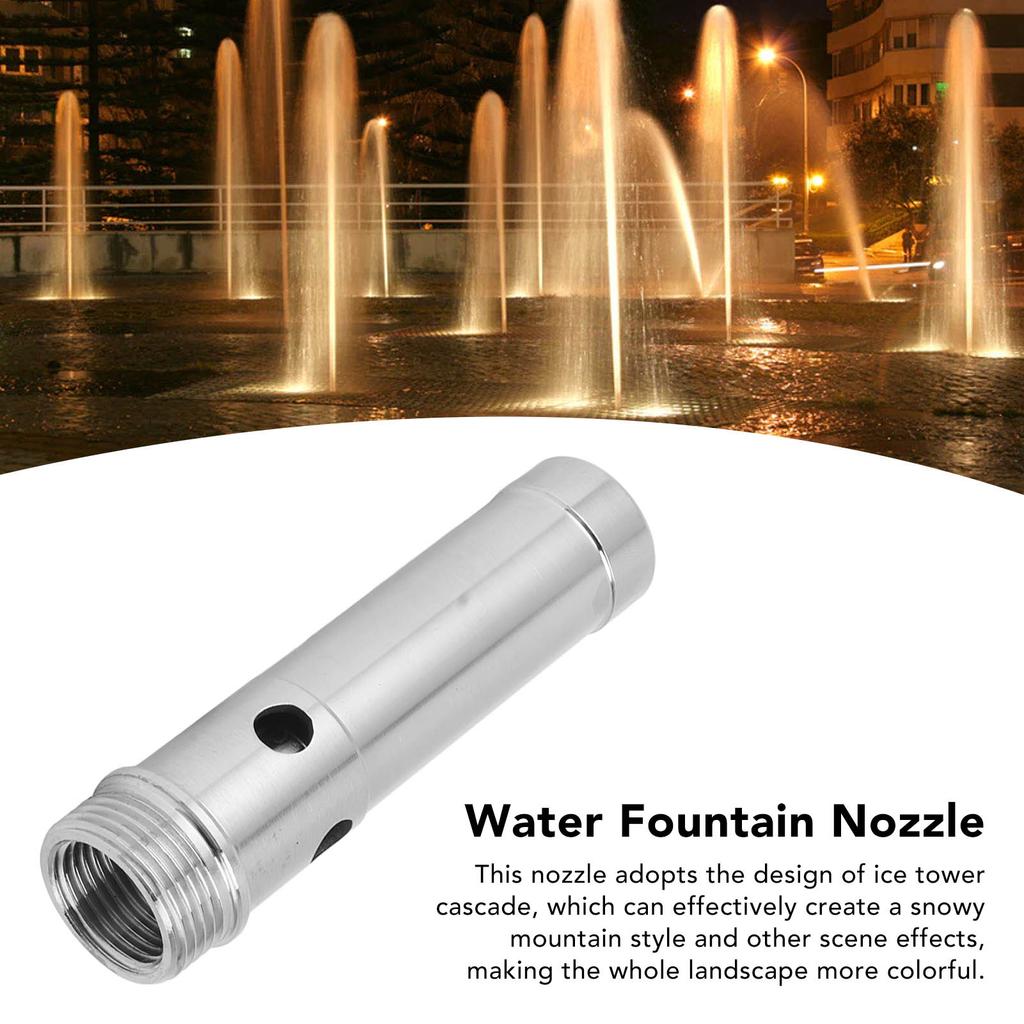 Water Fountain Nozzle G1/2 Female Thread G3/4 Male Thread Stainless Steel Nozzle For Garden Pond Fountains
