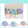 Adorable Miniature Cartoon Seahorse Shoulder Bag For Kids In Purple Pink And Yellow