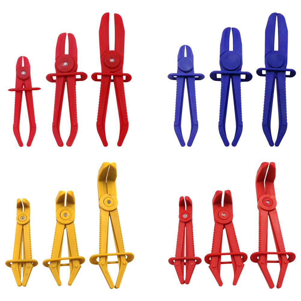 3-teiliges/Set Kunststoffschlauchklemmen-Abzwickzangen-Autoreparaturwerkzeug Brems-Kraftstoffleitung Ölleitung Wasserleitung Abzwickklemmen-Satz