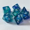7Pcs Acrylic Multiple Side Dices Different Size Digital Number Dices Kids Adult