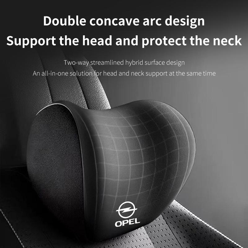 Car Headrest Neck Pillow Memory Foam Protective Lumbar Support For Opel Corsa Astra Insignia Vectra Zafira Meriva Mokka Vivaro