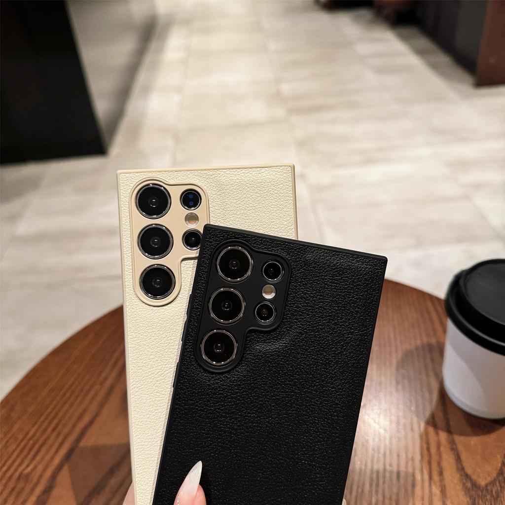 Samsung S11Ultra Mobile Phone Case Plain Leather Lychee Pattern S11 All-inclusive Protective Case S11 Anti-drop S11 Simple