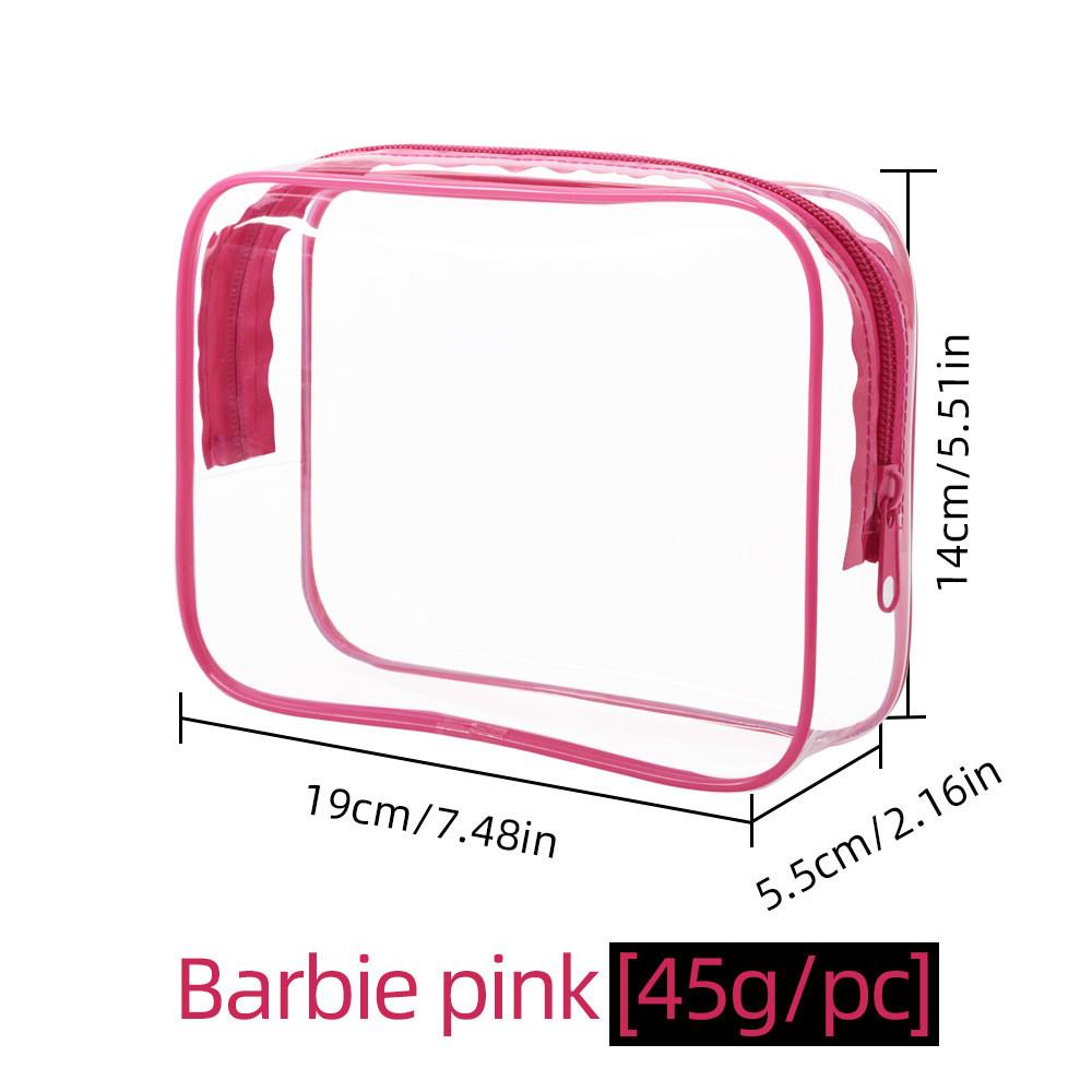 Cubic Pvc Travel Organizer With Sealed Liquid Cosmetic Pouch For Flight Carryon