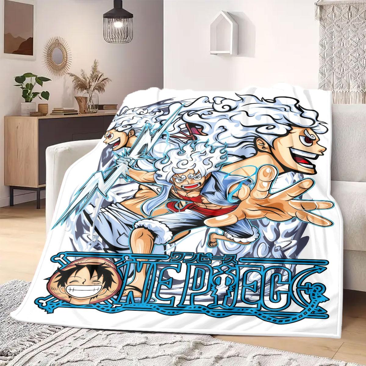 

Monkey D Luffy Flannel Blanket Warm,Comfortable,Suitable for Bedrooms,Sofas,Beds,Chairs,Picnics,Travel 75x90cm