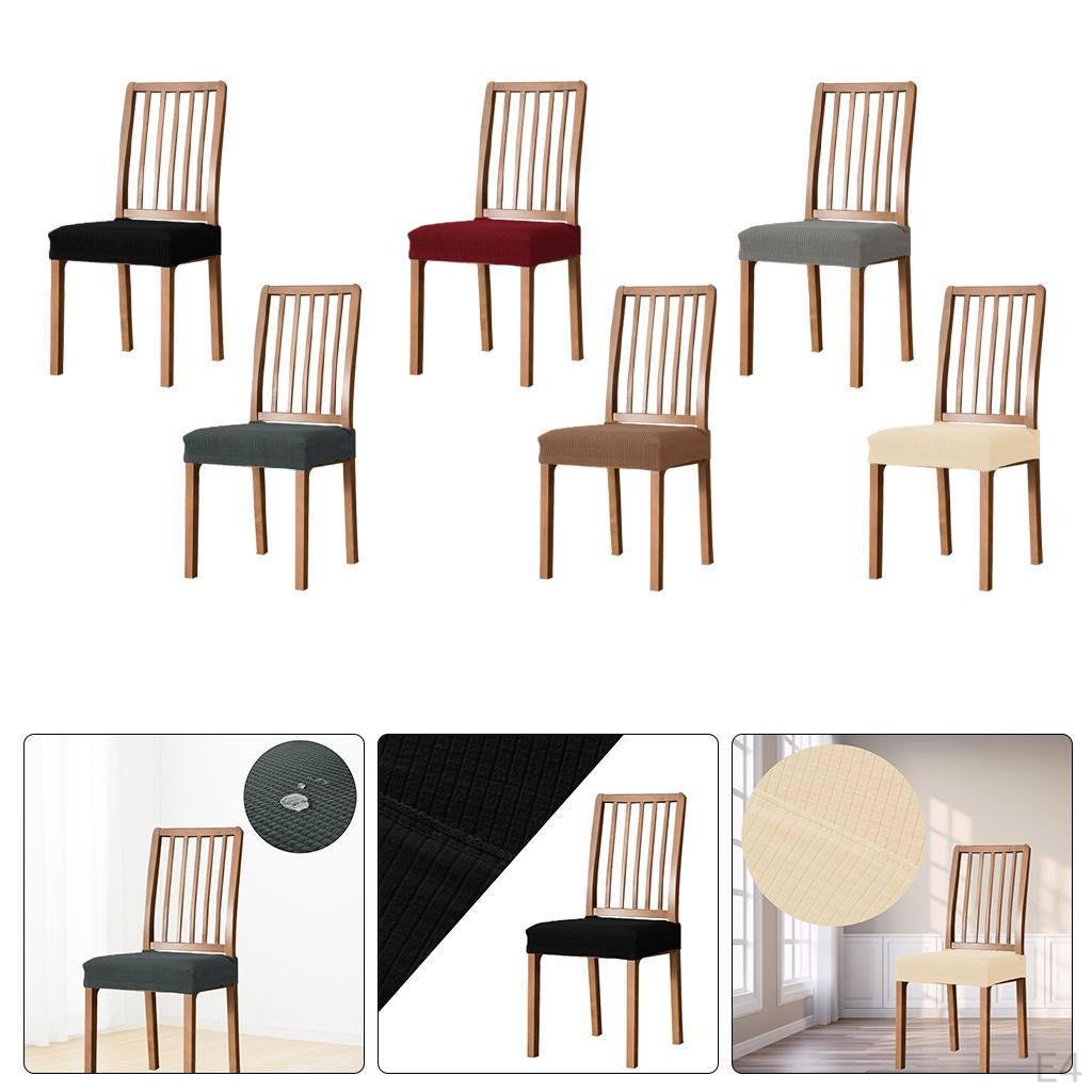 Solid Pattern Waterproof Seat Covers Elastic Flexible Armless Modern Decor Soft for