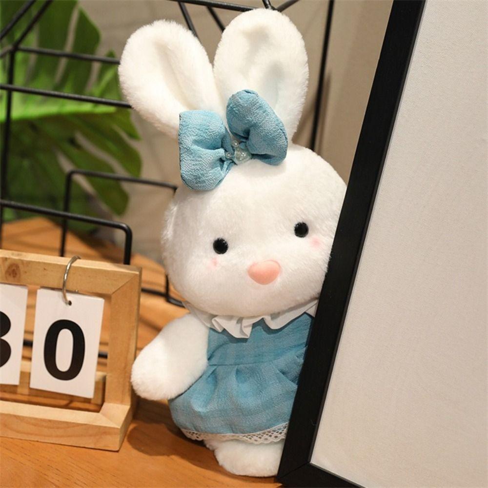 Soft Elegant Soft Fluffy Doll Pretty Stuffed Rabbit Doll Cartoon Rabbit Plush Toys  Home Decoration