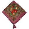 Russian Style Floral Print Tassel Shawl - Ethnic Retro Warm Scarf for Autumn/Winter