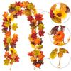 Thanksgiving Maple Leaf & Sunflower Vine Decoration for Home and Festival 