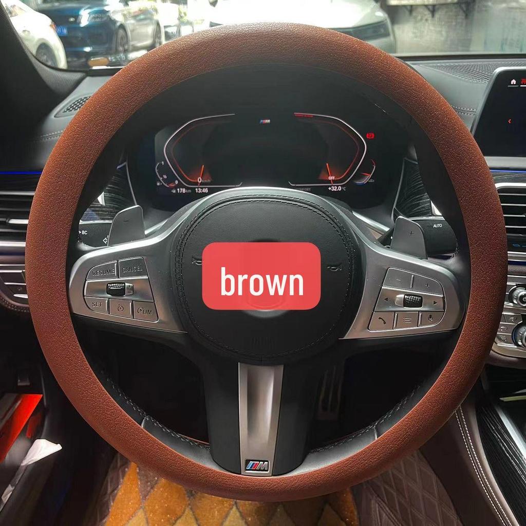 Ultra-thin Silicone Steering Wheel Cover - Non-slip, Wear-resistant, Universal Fit for All Seasons