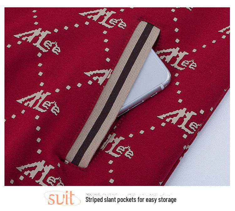 Khmer Damen Freizeit Sportanzug - Cardigan & Sweatpants Set für Frühling/Herbst