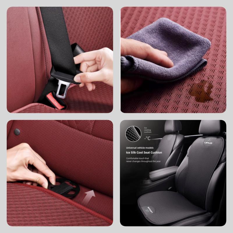 Car Seat Ice Silk Summer Cushion Breathable Protector Cover For Lexus F SPORT ES RX NX LS UX LM LX GX LC RZ IS CT GS RC HS SC TX