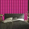 Pink Plaid Wallpaper, Purple and Burgundy for Living Room and Bedroom 50x1000