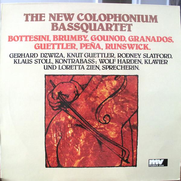 

LP Record GERHARD DZWIZA, KNUT GUETTLER, RODN - New Colophonium Bassquartet MV301076 Musica Viva 1980 Germany Classical Used