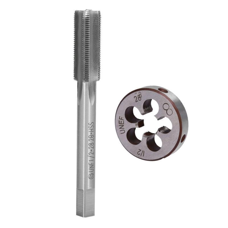 1/2x28 Gewindebohrer + Schneideisen TPI UNEF Rechtsgewinde 1/2" 28 TPI (Gewinde pro Zoll) A F.