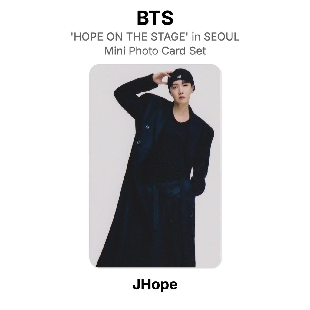 BTS j-hope Tour 'HOPE ON THE STAGE' in SEOUL Mini Photo Card Set Official Photocard