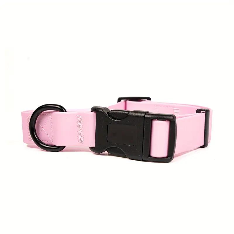 Dog Collar, Waterproof Plastic PVC Rubber WashableOutdoor Puppy Collars Durable Adjustable for Small Medium Large Dogs