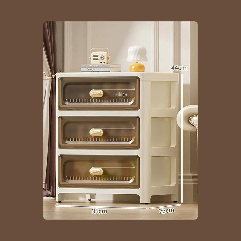 Home Storage Cabinet Multi-layer Drawer Storage Cabinet Snack Toys Chest of Drawers Bedside Table Plastic Storage Cabinet