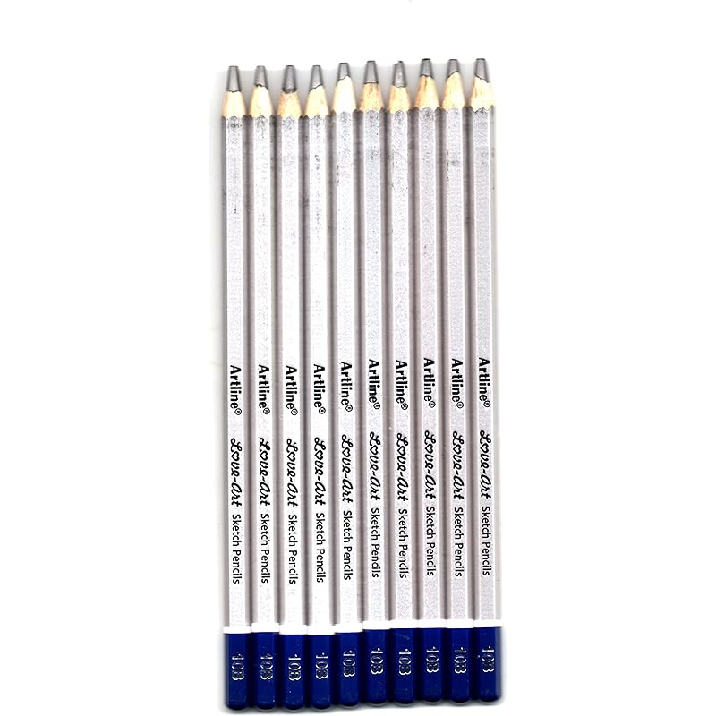

Artline Love Art Ultra Dark Sketch Pencil Set|Lightweight With Comfortable Grip|Pencil Set For Drawing|Shading|Safe Penc 101 чёрный