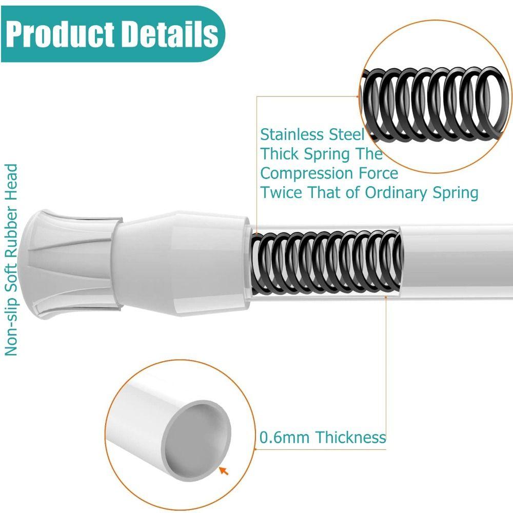 1/4 Pezzi Barre di Sicurezza Regolabili per Finestre Barra di Sicurezza Liscia per Finestre Barra di Sicurezza per Porta Porta