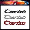 2 шт. 3D Металлический Логотип Turbo Эмблема Значок Наклейка на Боковое Крыло Автомобиля