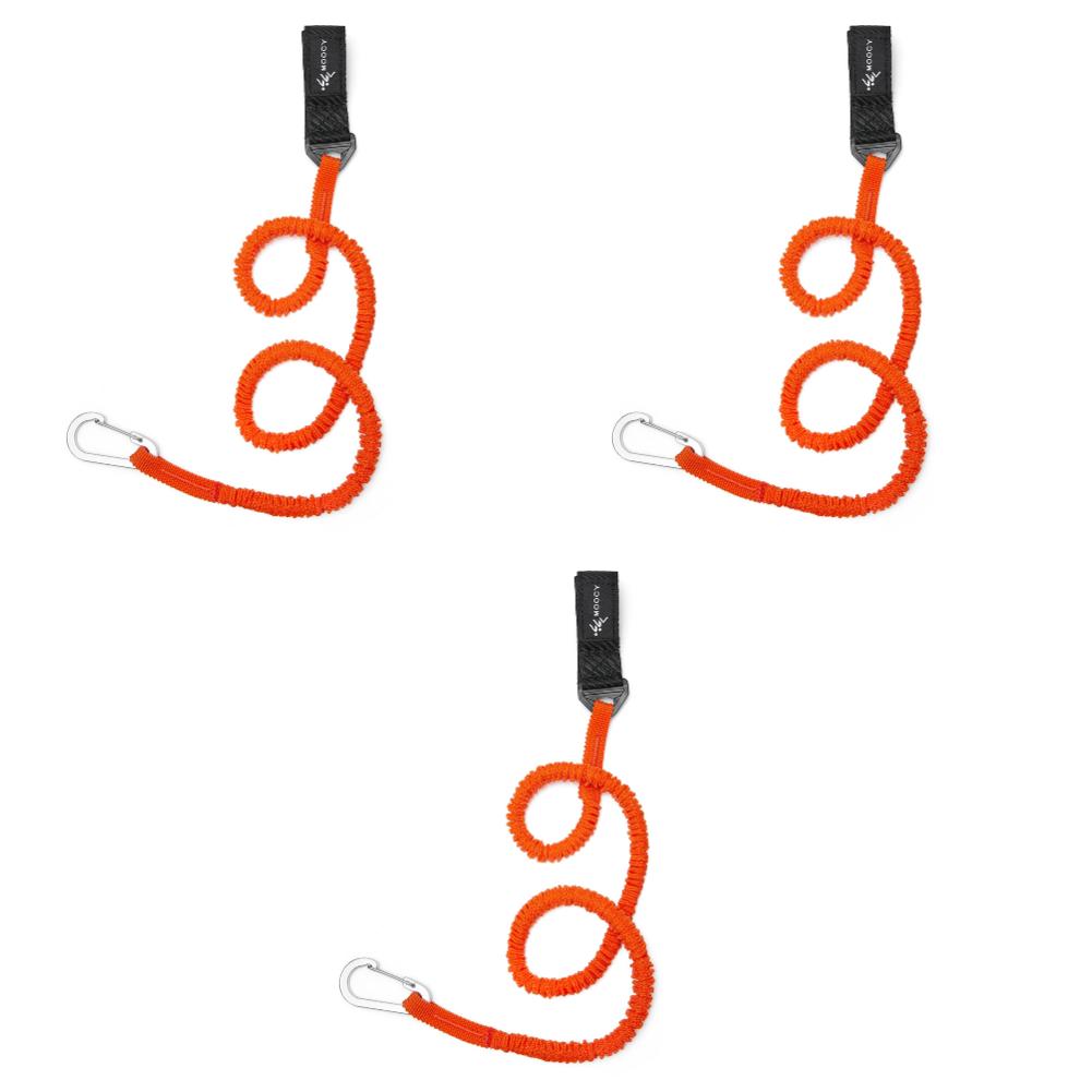 2-5Pcs Elastic Kayak Paddle Leash with Safety Hook Coiled Lanyard Cord Tie Rope Canoe Anti-Lost Rope Rowing Boat Accessories