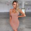 Damen Sexy Fashion Neckholder Neckholder Tasche Hüftkleid