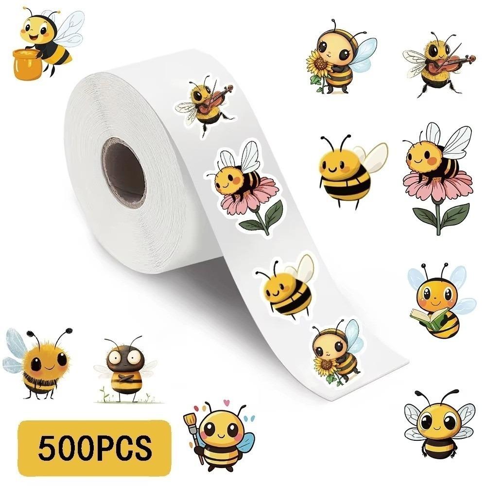 Waterproof Bee Stickers DIY Decoration Sticker Kids Toy  Decor for Water Cup Computer 2
