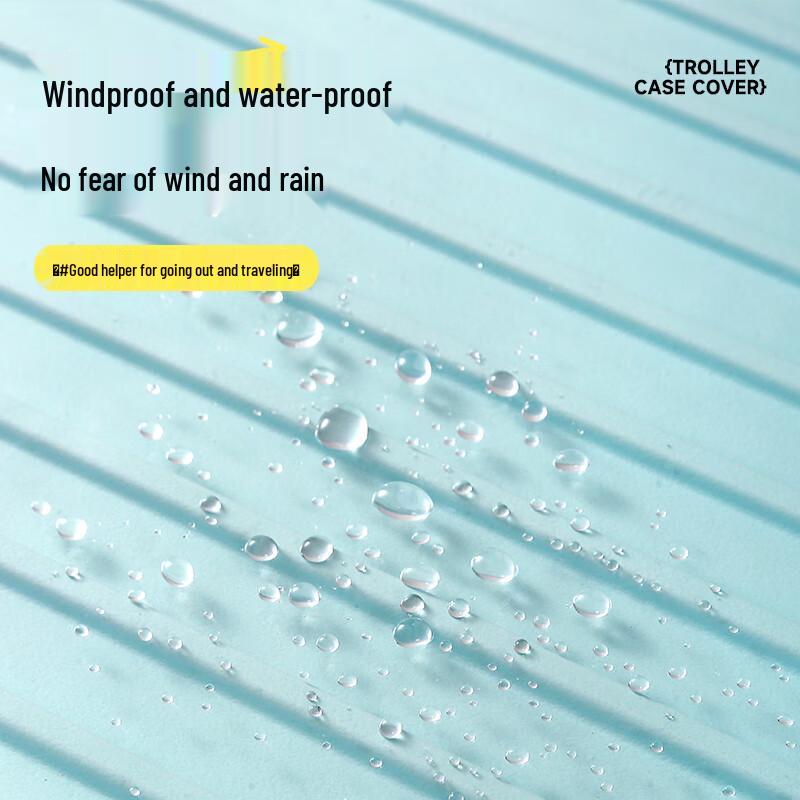 Four Thousand Miles Transparent Luggage Cover