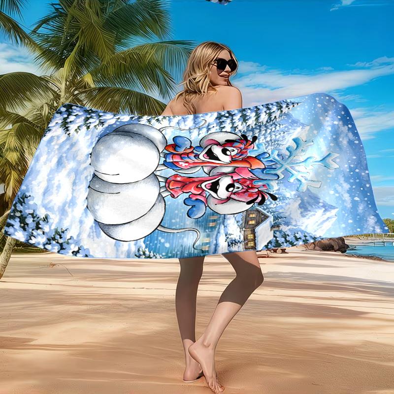 Serviette de plage Diddl Amour et Amitié Couleurs Pastel, Séchage Rapide, Facile d'Entretien, Convient aux Activités Sportives et aux Vacances à la Plage, Essentiel de Sport