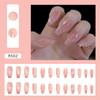 24Pcs French Tip Extra Long Ballerina Press On Nails Detachable Artificial Fake Nails Wearable Nail Art Tips