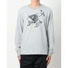 Nike Cartoon Pattern Printed Round Neck Slim Fit Long Sleeve T-Shirt Men tops Gray DM5693-063