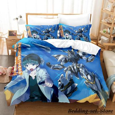 In einer anderen Welt mit meinem Smartphone Bettwäscheset Einzelbett Twin Full Queen King Size Bettset Erwachsener Kind Schlafzimmer Bettdeckenbezug Sets Anime