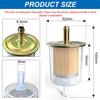 Smseace 4Pcs 5/16 Inch Fuel Filter Inline With 8Pcs Hose Clamps In Line Fuel Filter 5/16 Inch For Motorcycles, Car, Trucks 5/16 Inch Inline Fuel