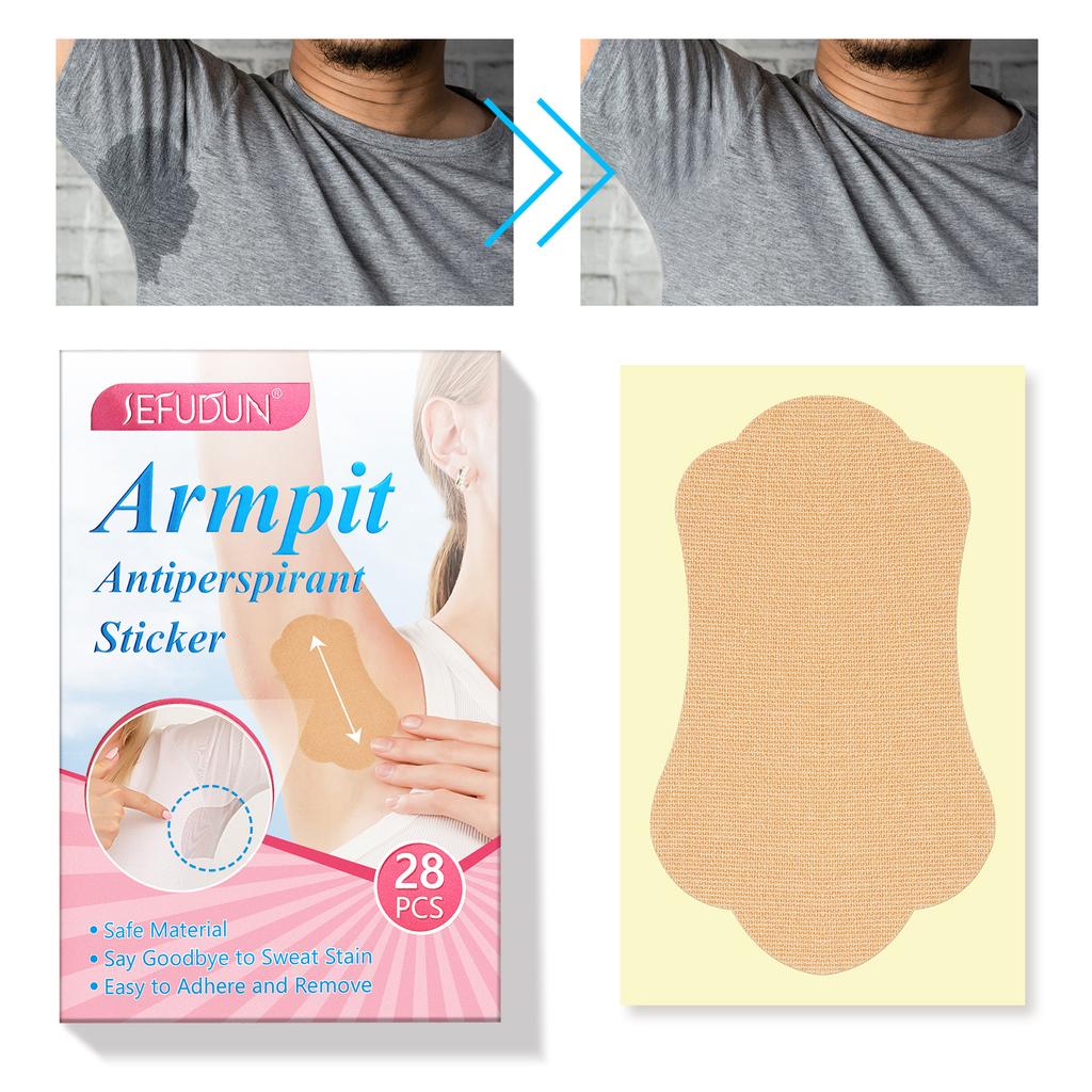 SEFUDUN Armpit Antiperspirant Sticker Sweat Absorbing Pad for Men and Women 6 Packs