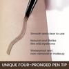 Eyebrow Pencil Long-Lasting Fast Drying 4 Split Head Waterproof Eyebrow Pencil - Precise Tip for Defined Brows - Suitable for All Skin Types