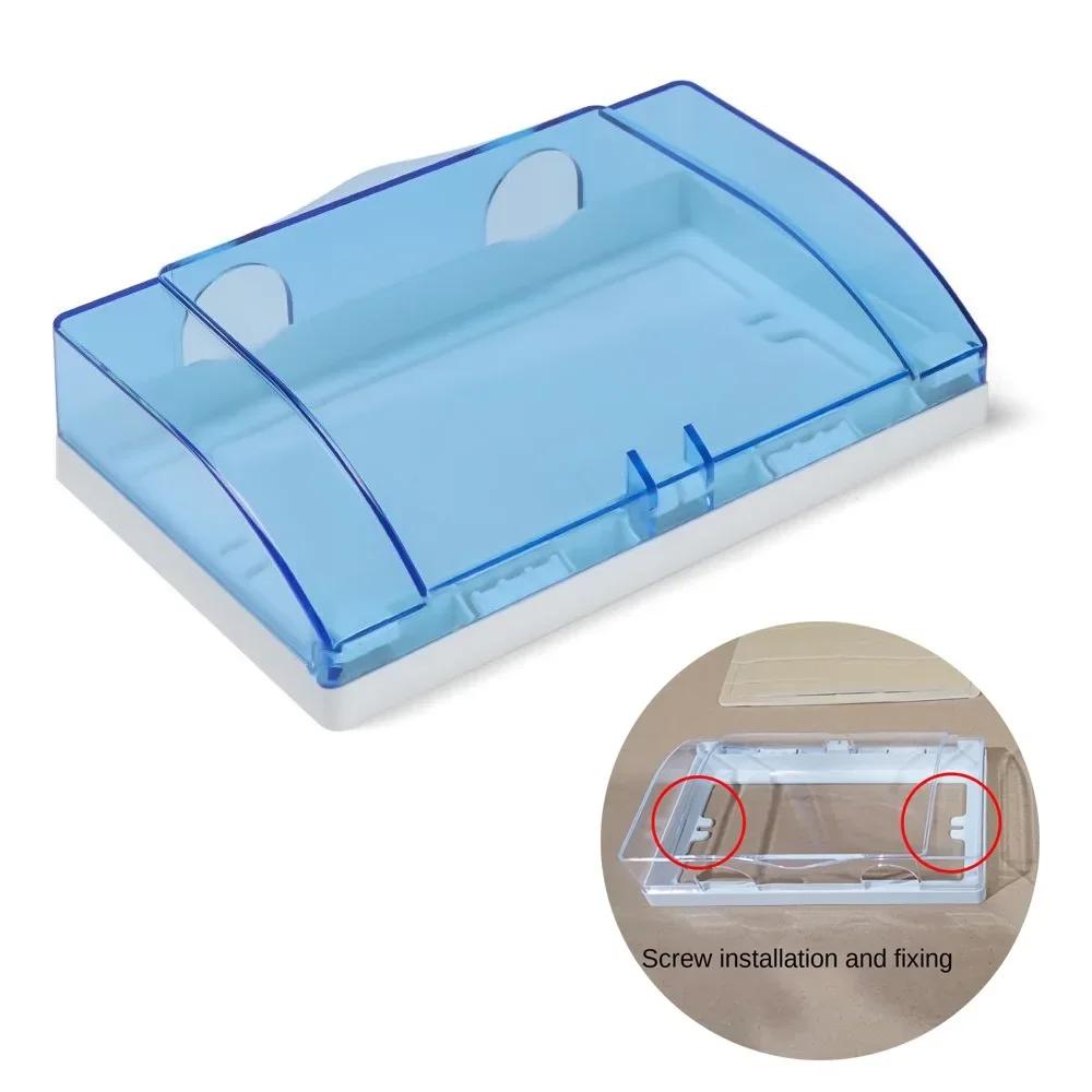 Plastic Switch Protection Box Double Sockets Waterproof Electric Plug Cover Transparent 86 type Socket Splash Box