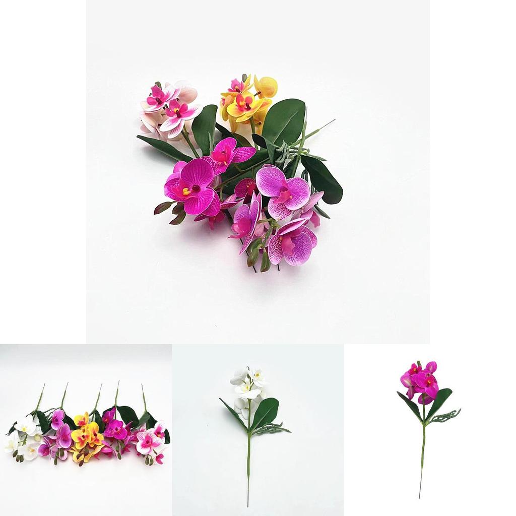Butterfly Orchid Artificial Flowers Bonsai For Home Decor And Photography Props