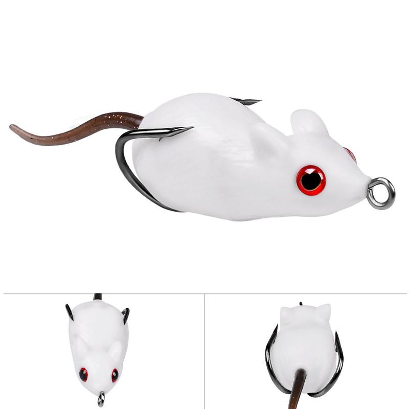 5cm 9g 3d Simulation Mouse Fishing Lure Kit Artificial Double Hook Lures Baits Fishing Accessories