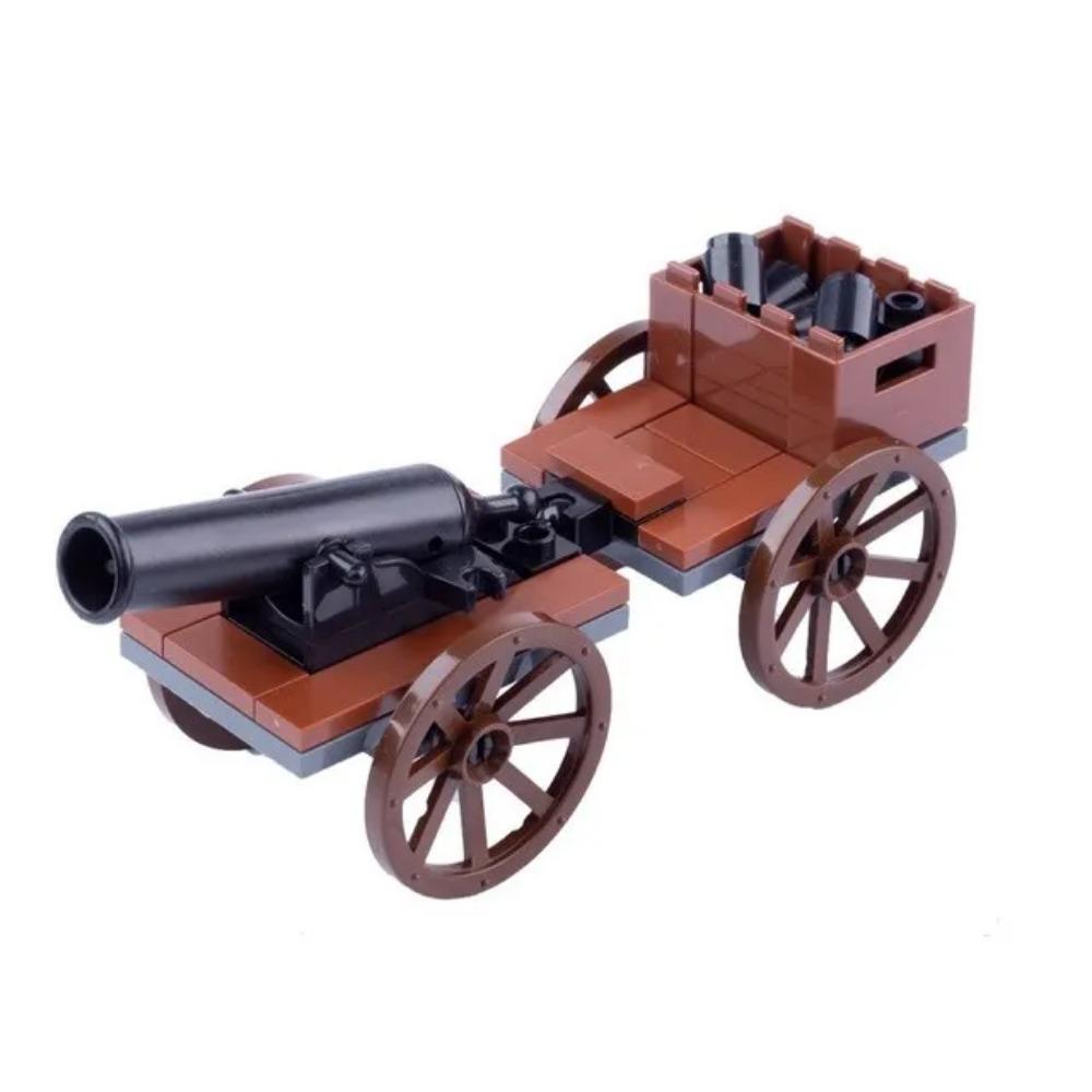 MOC Military Building Blocks Figure Napoleon Wars Soldier Accessories Weapon Cannon Sandbag Army Pirate Mini Brick gift X003 DIY