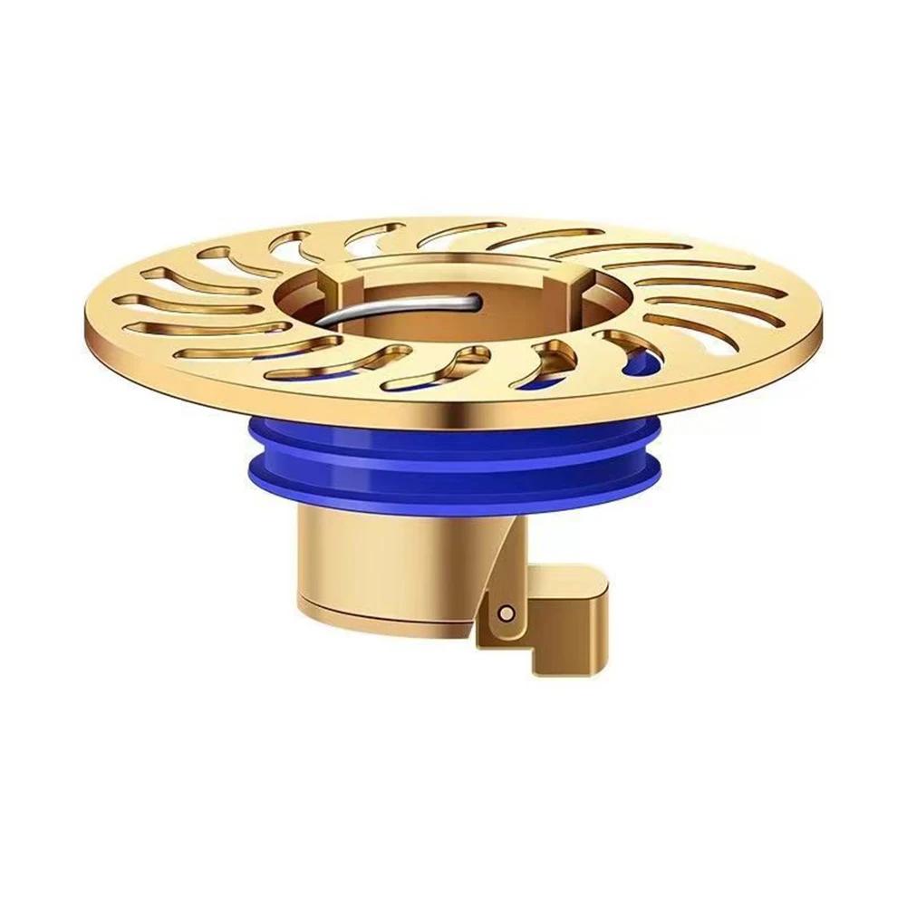 Floor Drain Backflow Preventer Filter Plug Shower Waste Water Drainage Sink Strainer Hair Catcher Bathroom Floor Drain Cover