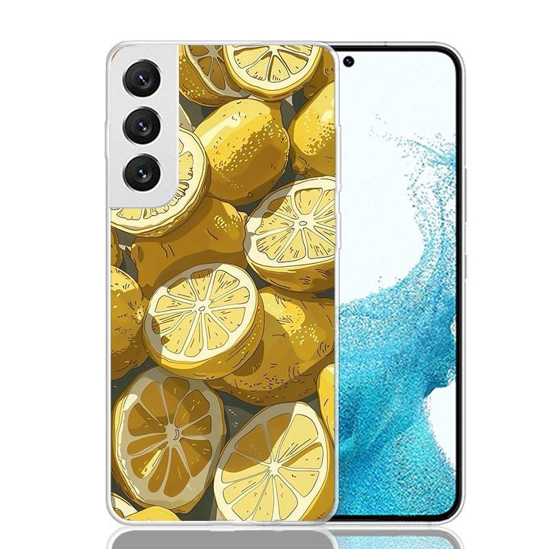 Sommerfrüchte Zitrone Handyhülle Für Samsung Galaxy S26 S25 Edge S24 S23 FE S22 Ultra S21 Plus S20 + Fundas Cover Coque Galaxy S25