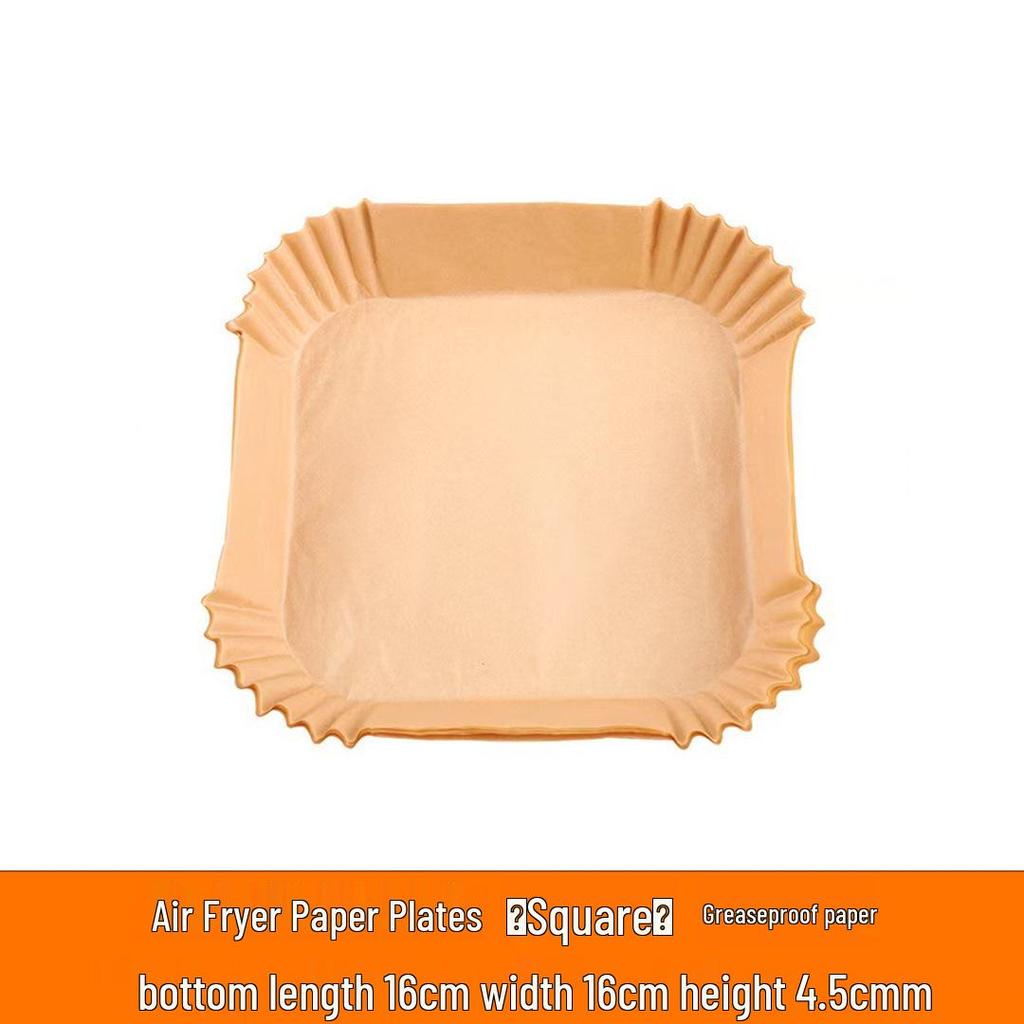 Čtvercový papírový tác absorbující olej do fritézy pro pečení a grilování