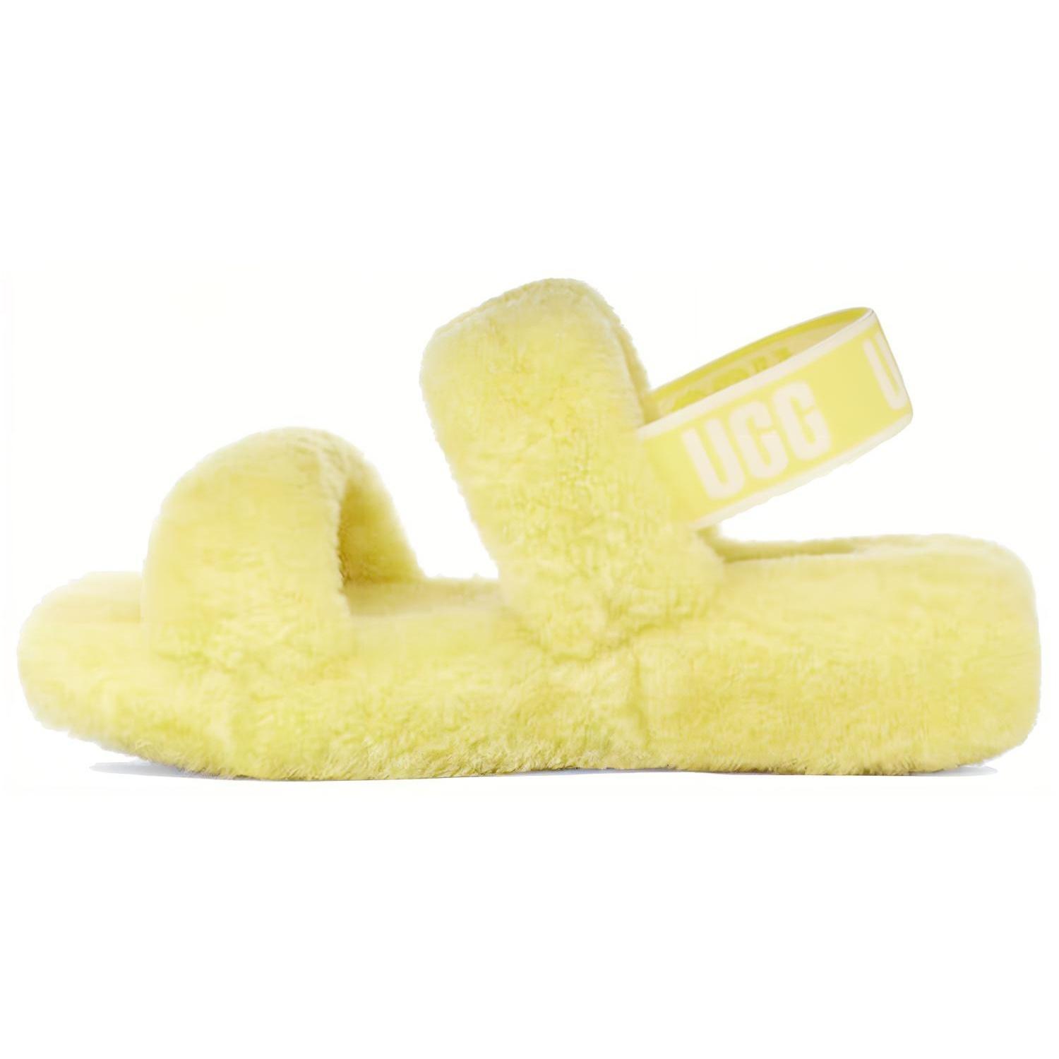 (WMNS) UGG Oh Yeah Thick Sole Sandals Yellow Women s 1107953-MRT EU 40