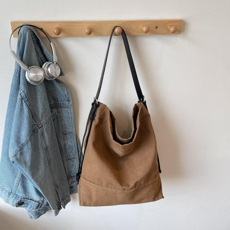Versatile Large-capacity Shoulder Bag Summer New Canvas Casual Fashion Shoulder Messenger Bag Tote Bag