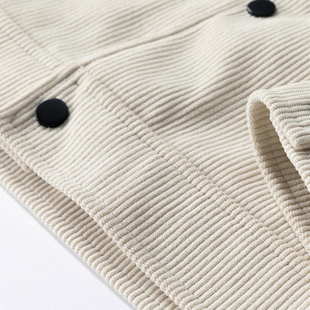 2025 Stylish New Men Corduroy Jackets Comfortable Windproof Male Clothes Casual Turn-down Collar Jacket Coats Plus Size Multiple Colors
