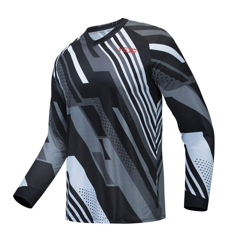 Men Women Cycling Jersey Long Sleeve Quick Dry UV Protection Mountain Bike Downhill Racing Shirt