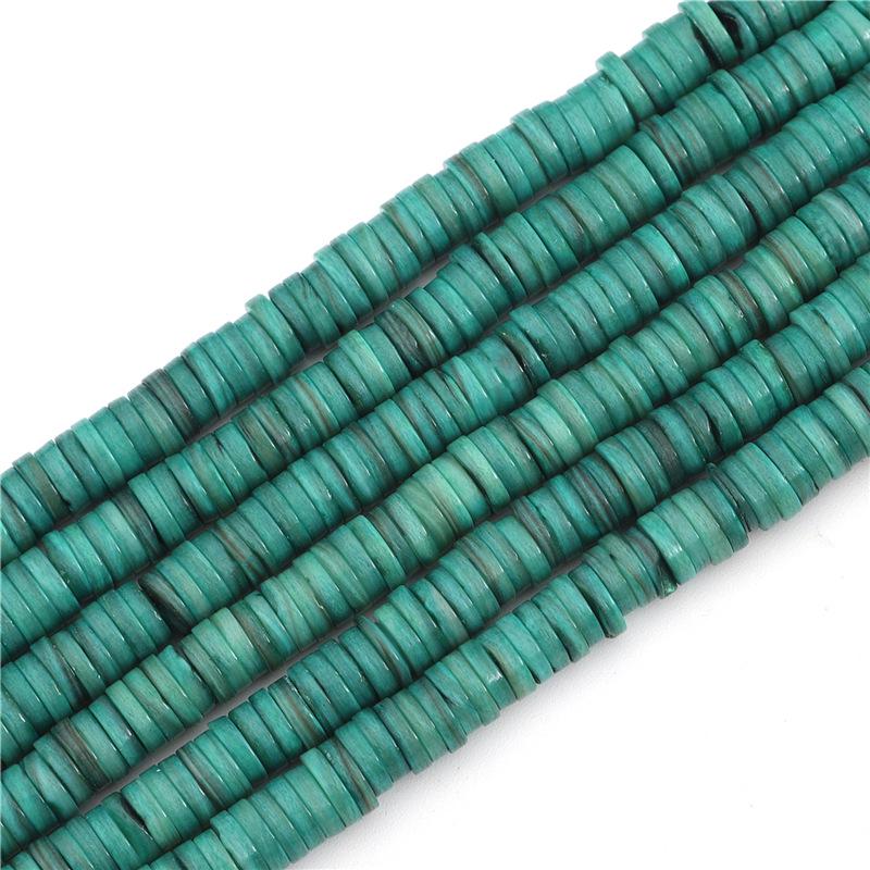 Naturmuschel gefärbter runder Scheiben-Abstandshalter für DIY Armband- & Halskettenherstellung